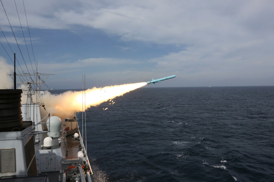 In this Monday, Aug. 1, 2016 photo released by Xinhua News Agency, a missile is launched from a guided-missile destroyer during a live ammunition drill in the East China Sea. China's navy has fired dozens of missiles and torpedoes during exercises in the East China Sea that come amid heightened maritime tensions in the region, underscoring Beijing's determination to back up its sovereignty claims with force if needed. The live-fire drills that began Monday follow China's strident rejection of an international arbitration panel's ruling last month that invalidated Beijing's claims to a vast swath of the South China Sea. (Wu Dengfeng/Xinhua via AP)