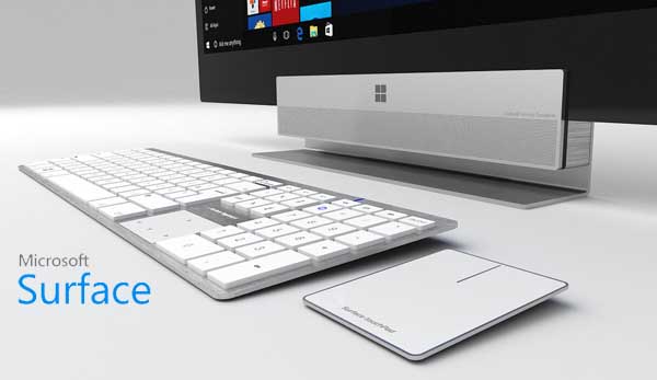 Concept design: Microsoft All-In-One PC with new keyboard and mouse