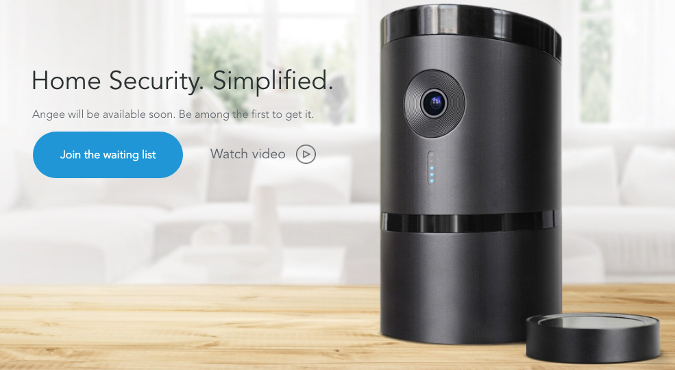 Angee automated home security system