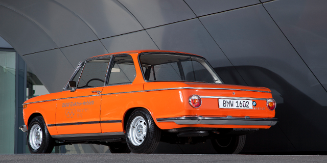 The BMW 1602e with a 37 mile range and a 771-lbs battery pack!