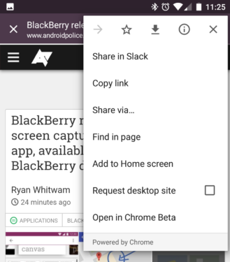 Chrome 57 on Android