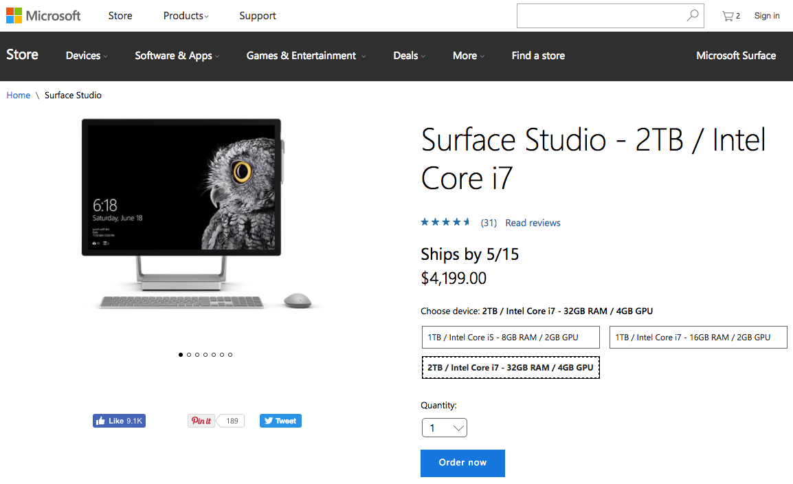 Microsoft Studio Surface