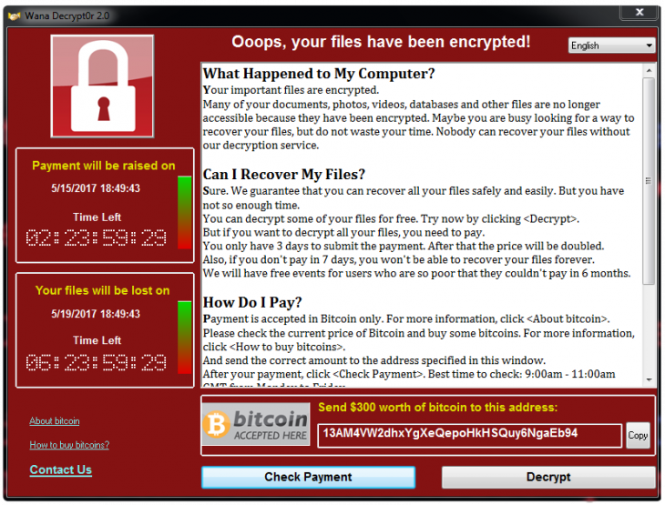 ransomware wcry