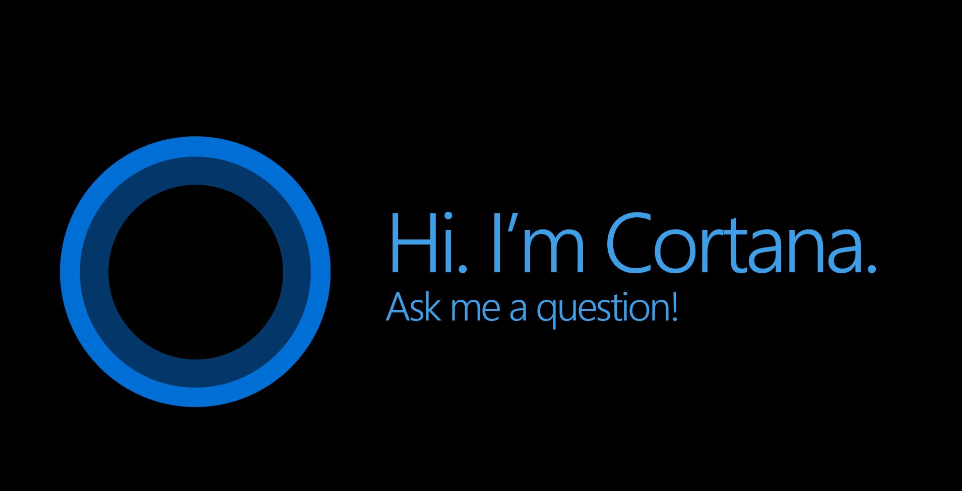 Microsoft Cortana screenshot