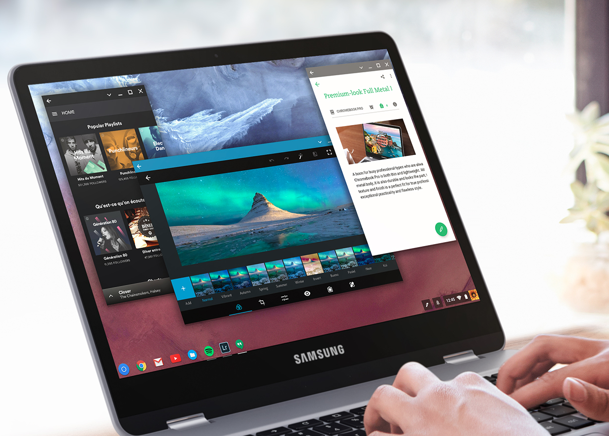 Samsung Chromebook Pro and HP Chromebook