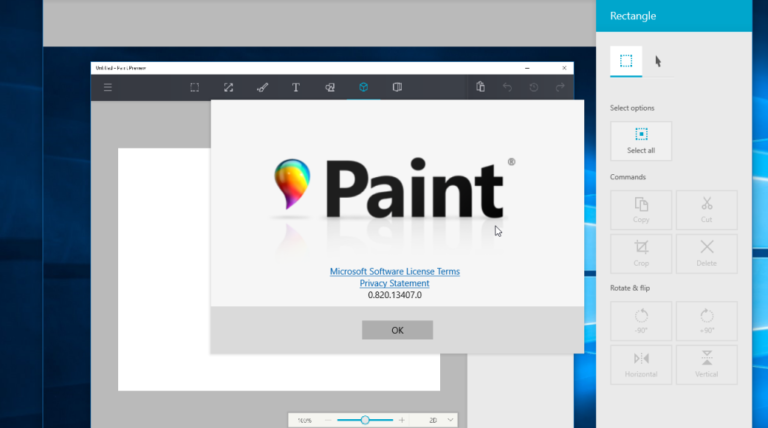 New Windows 10 Version of “Paint” will have 3D Support, New UI