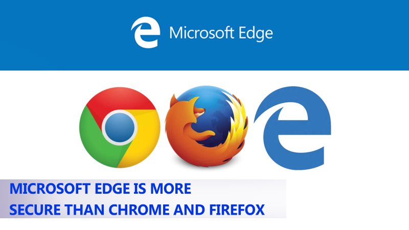 Windows 10 Microsoft Edge safer than Chrome or Firefox
