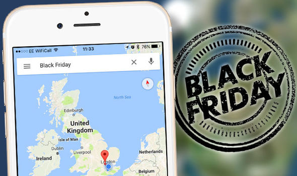 New Black Friday feature on Google Maps