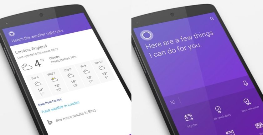 Cortana V2.0.1 Now on Google Play