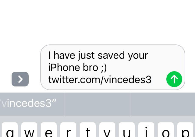 iOS 10 message bug fix