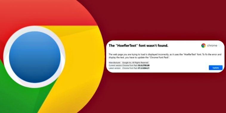 how to remove malware from the Google Chrome missing font hack