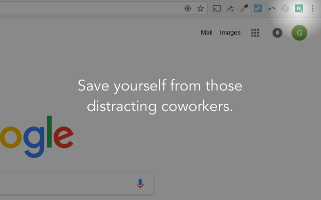 Google Chrome extension helps avoid talkative coworkers