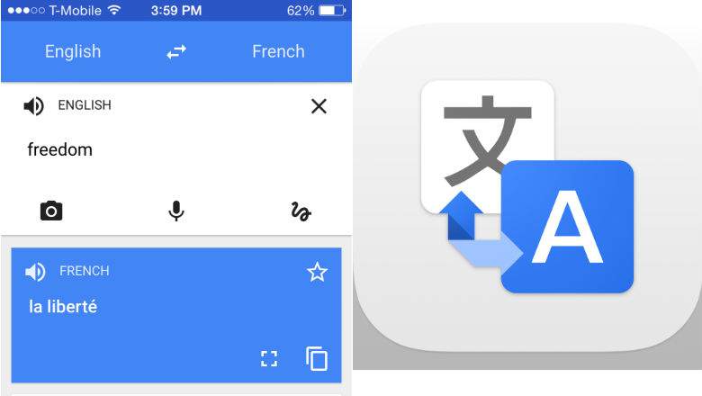 Google Translate apps for iOS and Android in China