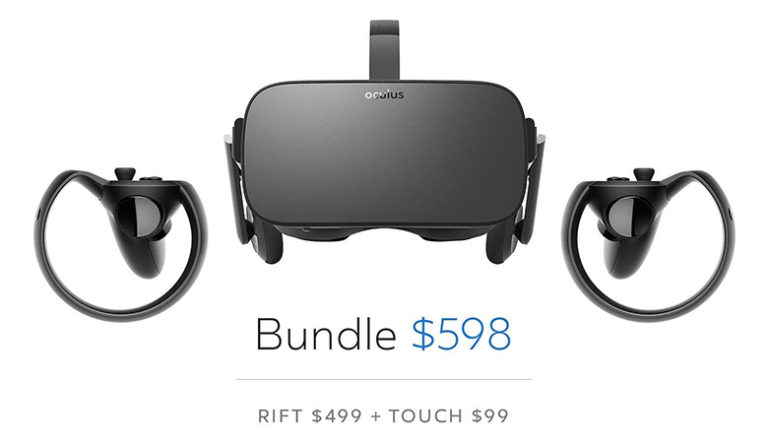 Facebook’s Oculus Rift Bundle with Touch Now at $200 Off List Price