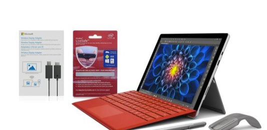 Surface Pro with accessories