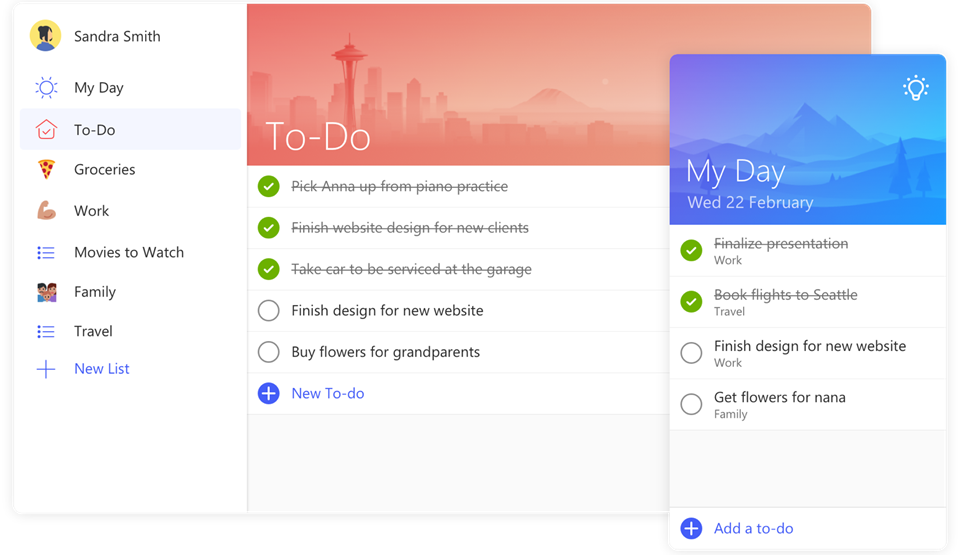 Microsoft To-Do task management app for Office 365