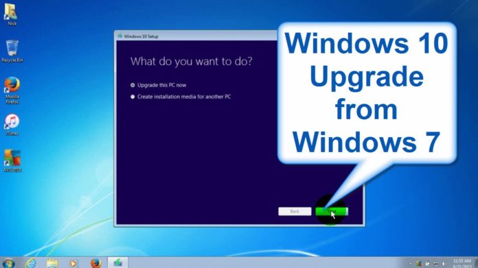 Windows 10 upgrade from Windows 7