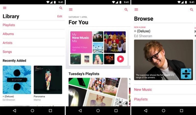 iOS 10 Design Revamp for Apple Music – Version 2.0 – Now on Android Devices