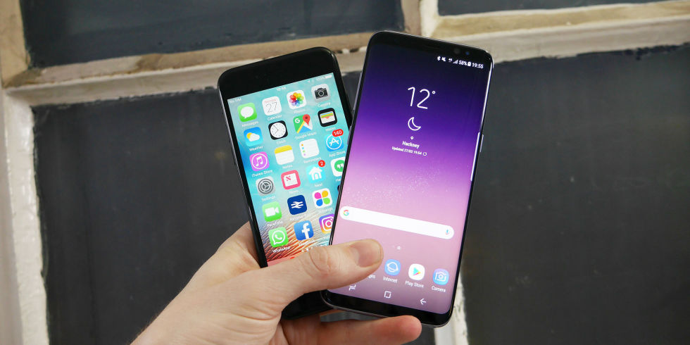 iPhone 7 and Galaxy S8