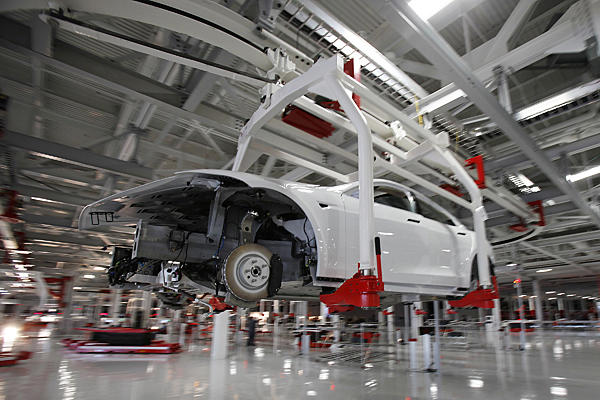 Tesla Fremont EV production