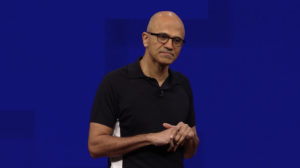 Microsoft CEO Satya Nadella at Microsoft Build 2017