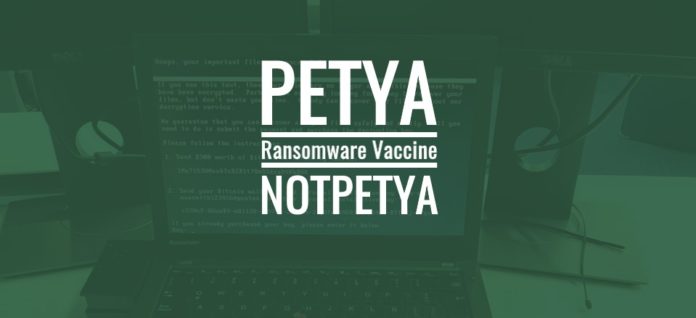 GoldenEye vaccine - Petya / NotPetya