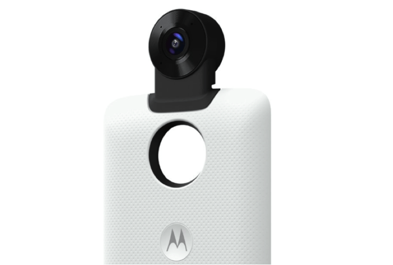 Moto Mod with 360-degree camera for Moto Z2 Play