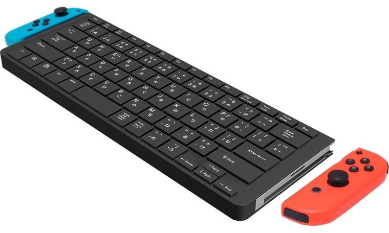 Nintendo Switch keyboard with Joy-Con docks