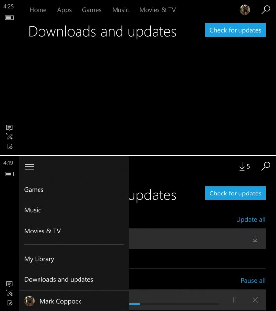 Windows 10 Mobile Store app