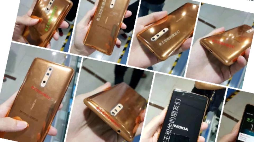 Nokia 8 Copper Gold image leaked on Baidu