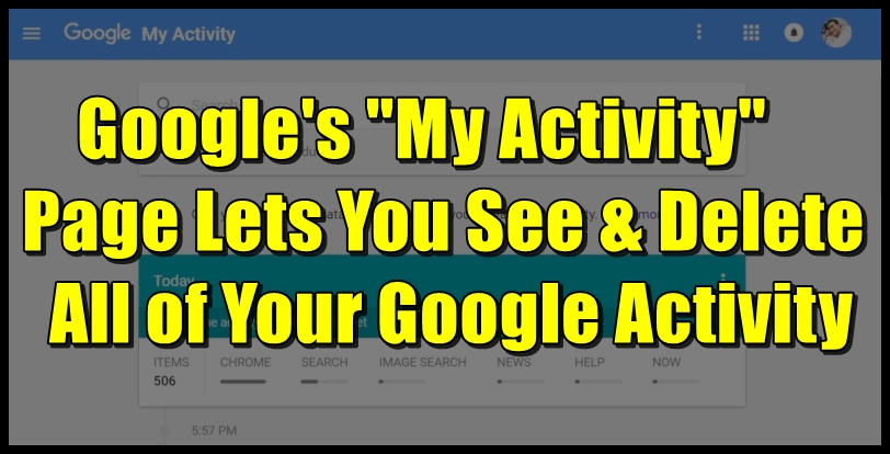 delete all data from Google My Activity page
