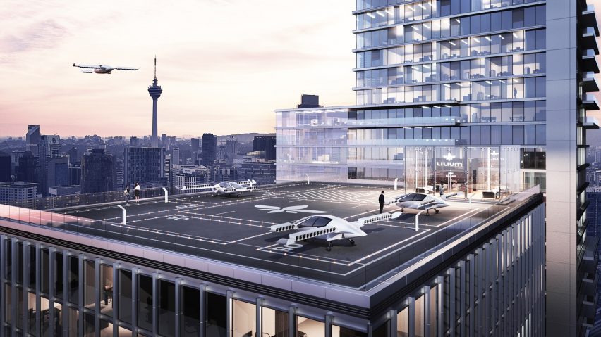 Lilium electric flying taxi service