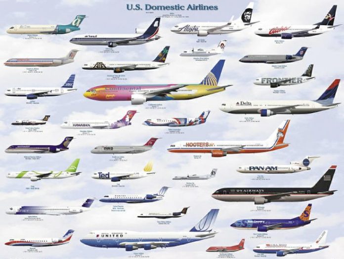 us domestic airlines