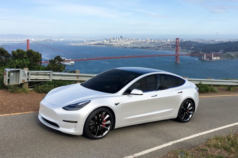 Tesla Model 3’s New Nemesis: Multi-coat Red and Pearl White Paint!