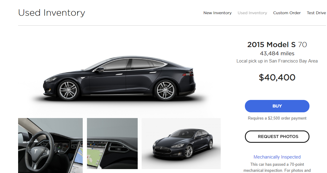 Used Tesla Model S Price Drops by 31%: Thinknum - 1redDrop