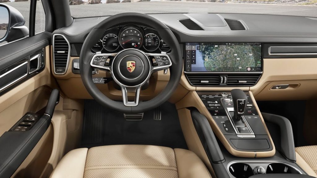 Porsche Cayenne interior view