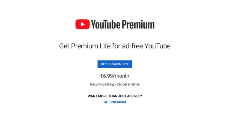 YouTube Tests Premium Lite Subscription for Ad-Free Viewing at a Cheaper Price